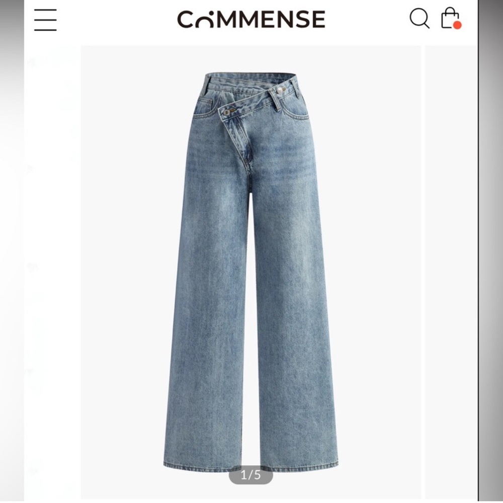 Commense Denim Blue Flare Jeans